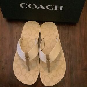 Coach Flip Flops size 7